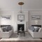 Ekena Millwork Bradford Ceiling Medallion (Fits Canopies up to 6 5/8"), Hand-Painted Smokey Topaz, 32 5/8"OD x 2"P CM32BRSTF - alternate 3